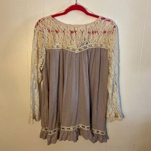 Crochet and Lace Top